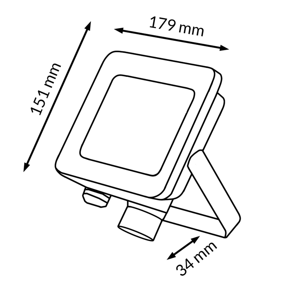 Faro proiettore Led 30W Nero da esterno IP65 CCT temperatura colore regolabile M LEDME - Foto 1