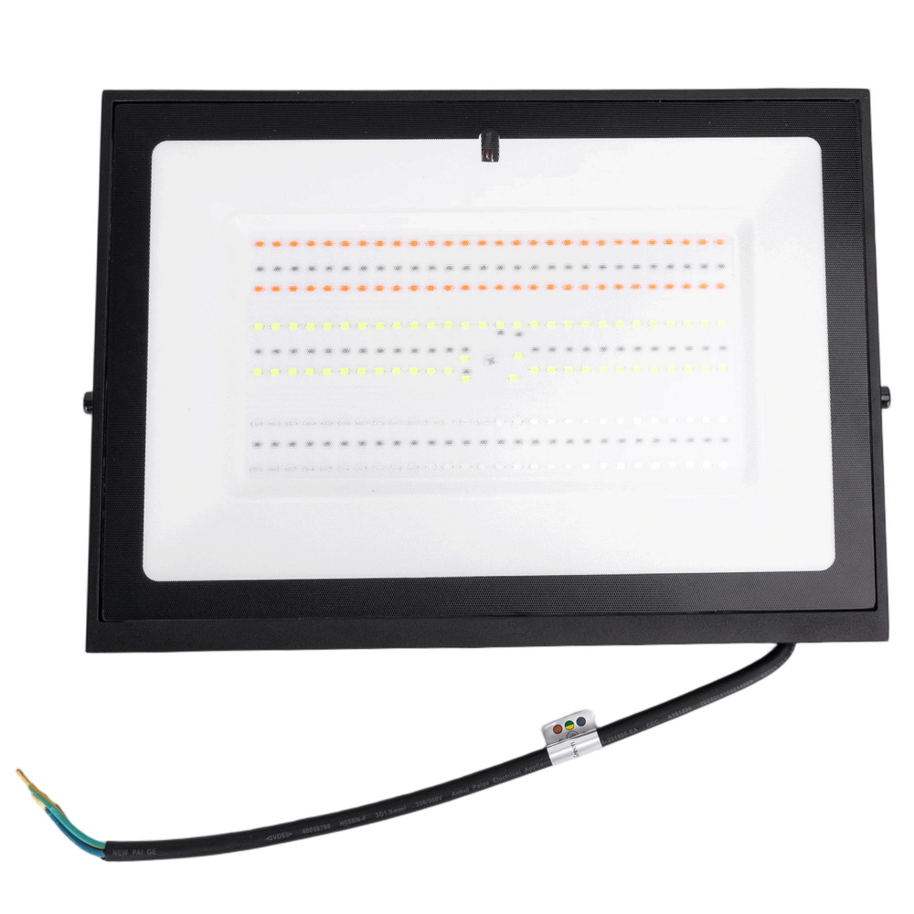 Faro proiettore Led Seven 100W Nero da esterno IP65 RGB luce regolabile e dimmerabile con telecomando Aigostar - Foto 1
