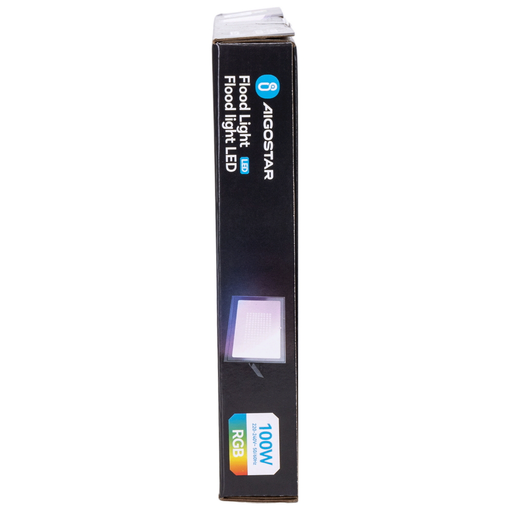 Faro proiettore Led Seven 100W Nero da esterno IP65 RGB luce regolabile e dimmerabile con telecomando Aigostar - Foto 5