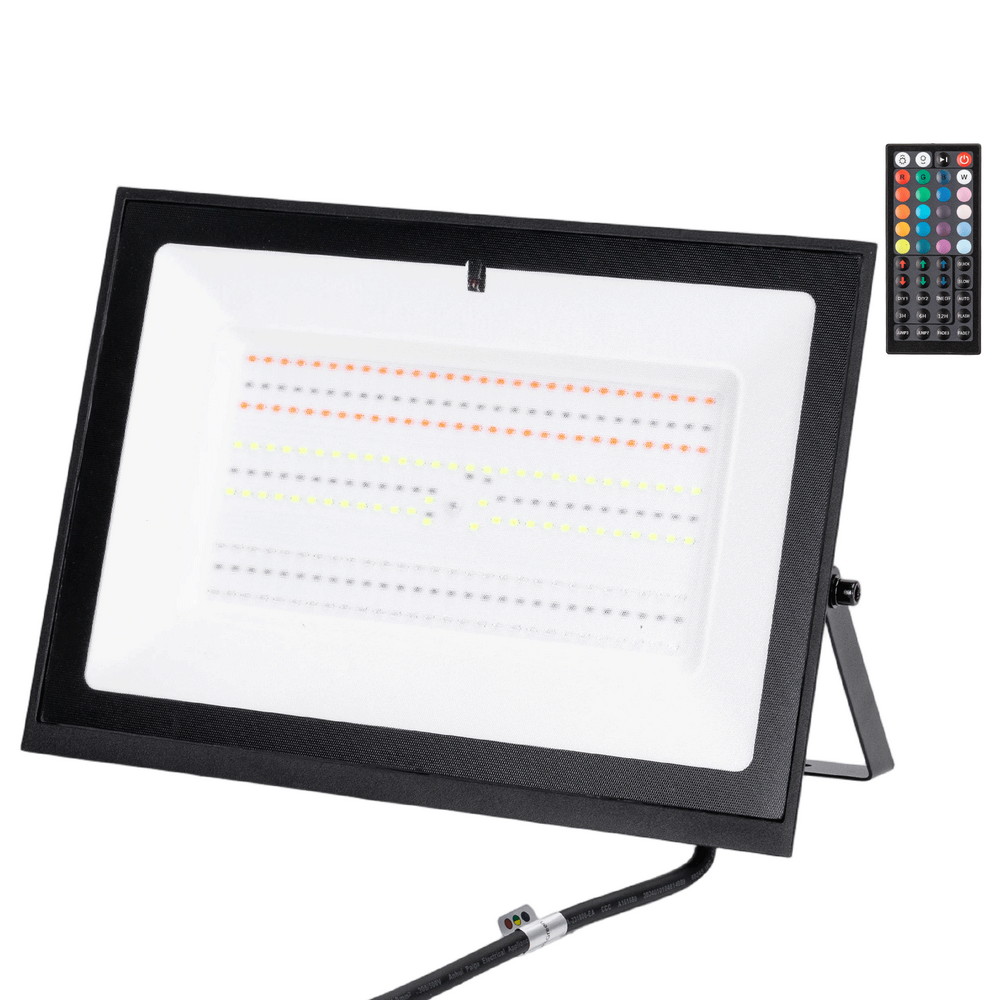 Foto principale Faro proiettore Led Seven 100W Nero da esterno IP65 RGB luce regolabile e dimmerabile con telecomando Aigostar