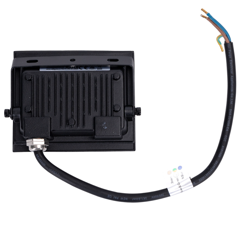 Faro proiettore Led Seven 20W Nero da esterno IP65 RGB luce regolabile e dimmerabile con telecomando Aigostar - Foto 2