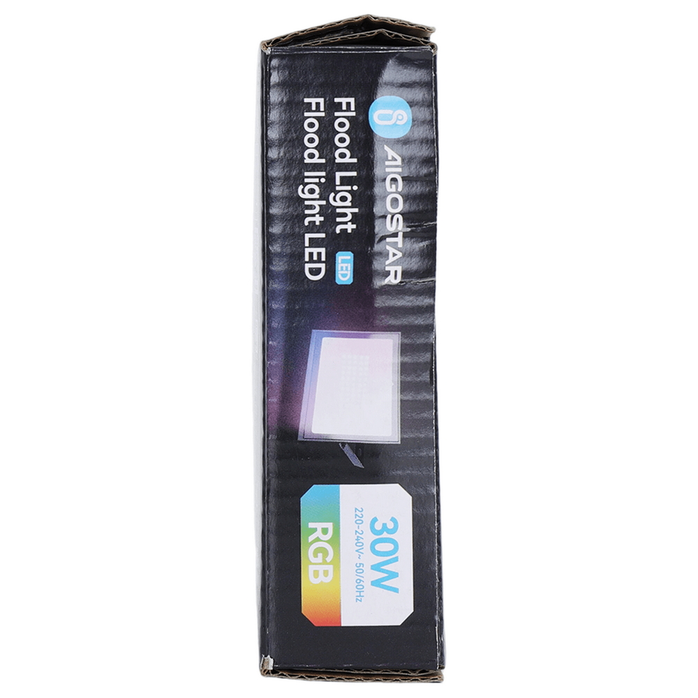 Faro proiettore Led Seven 30W Nero da esterno IP65 RGB luce regolabile e dimmerabile con telecomando Aigostar - Foto 5
