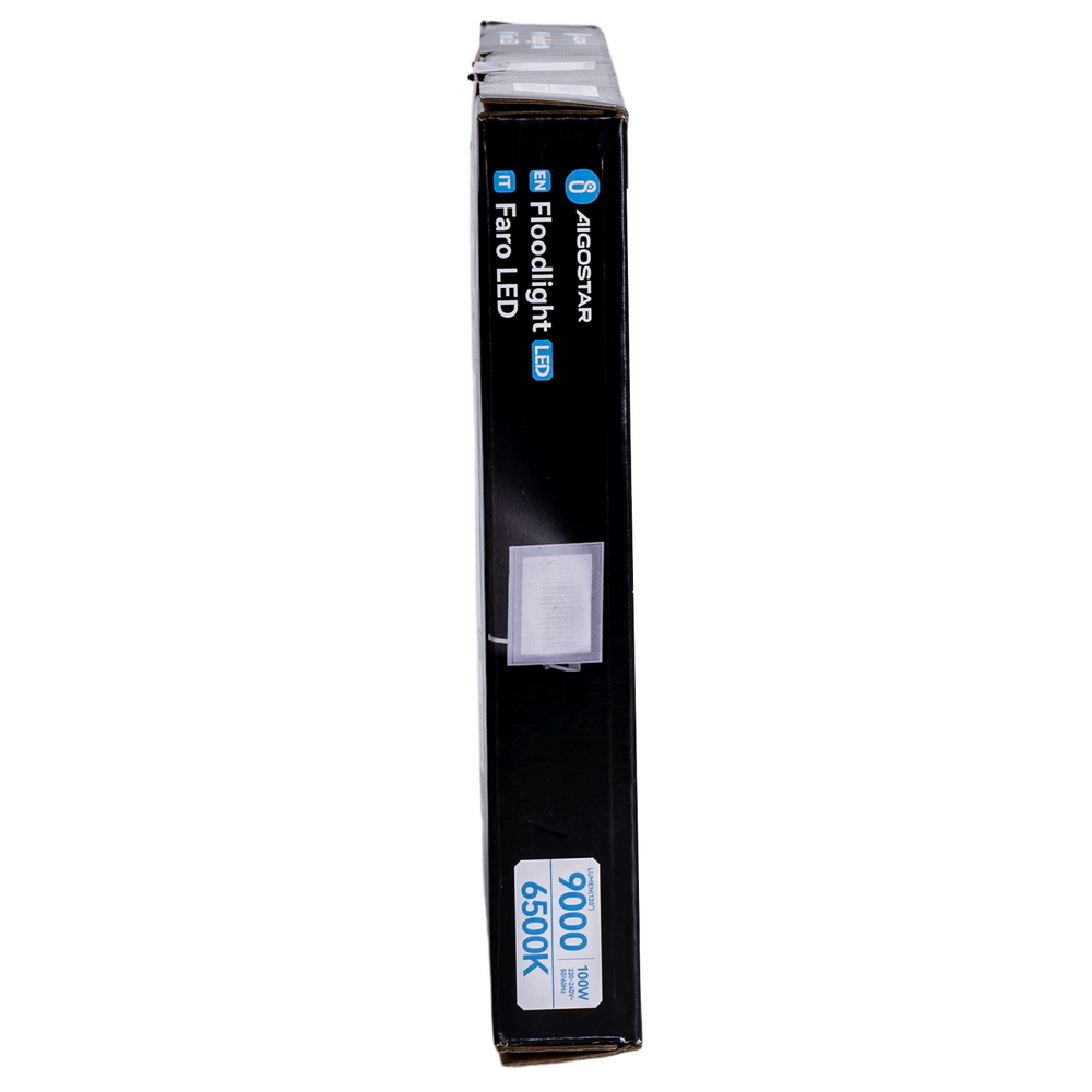 Faro proiettore Led Slim 100W Bianco da esterno IP65 Bianco freddo 6500K Aigostar - Foto 6