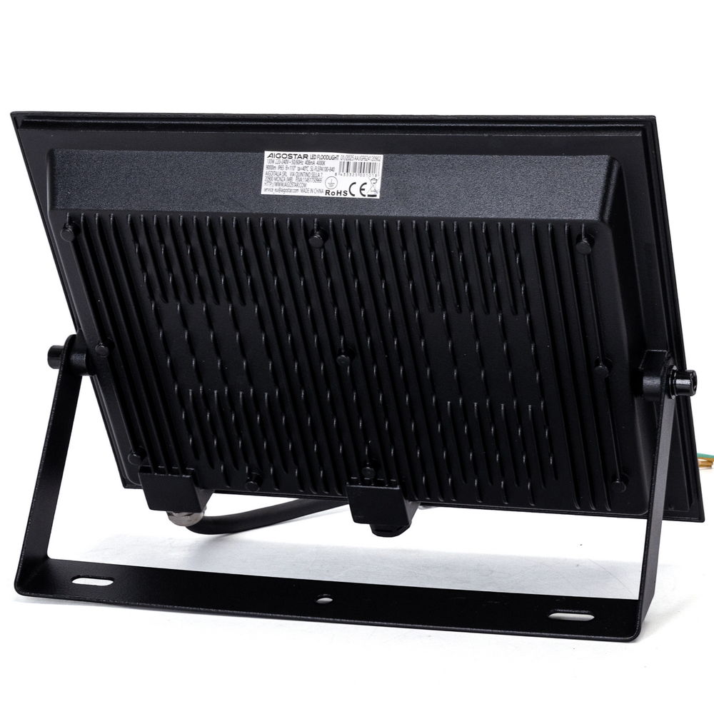 Faro proiettore Led Slim 100W Nero da esterno IP65 Bianco neutro 4000K Aigostar - Foto 2