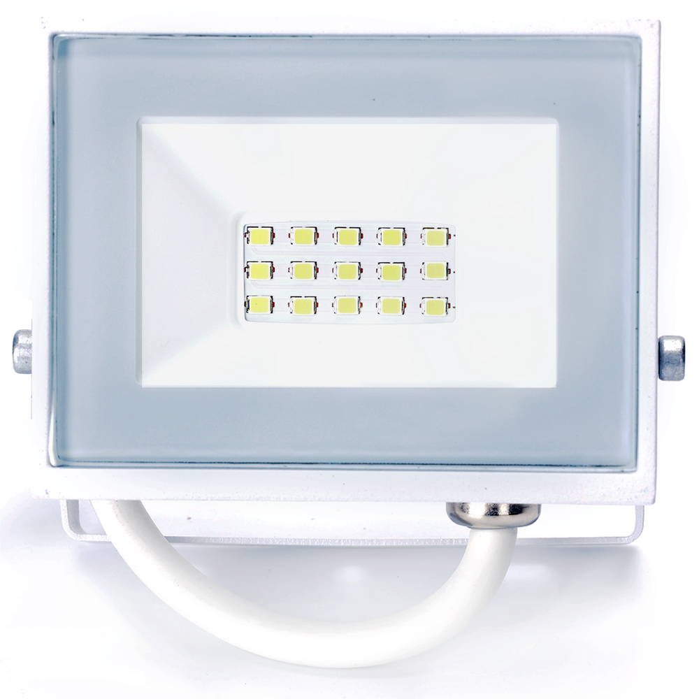 Faro proiettore Led Slim 10W Bianco da esterno IP65 Bianco freddo 6500K Aigostar - Foto 1