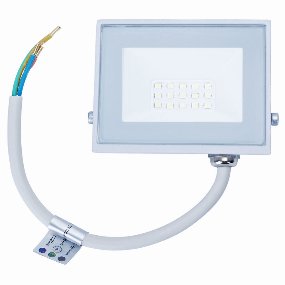 Faro proiettore Led Slim 10W Bianco da esterno IP65 Bianco freddo 6500K Aigostar - Foto 3