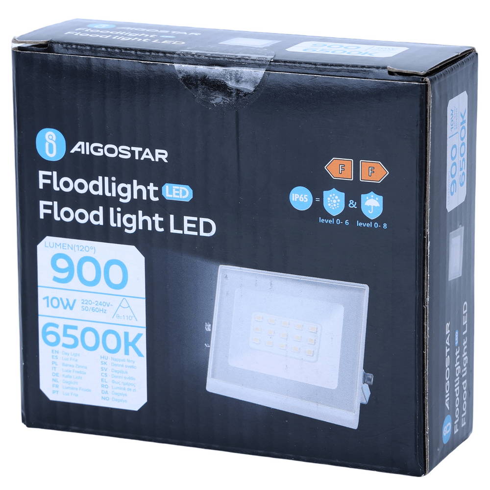 Faro proiettore Led Slim 10W Bianco da esterno IP65 Bianco freddo 6500K Aigostar - Foto 4