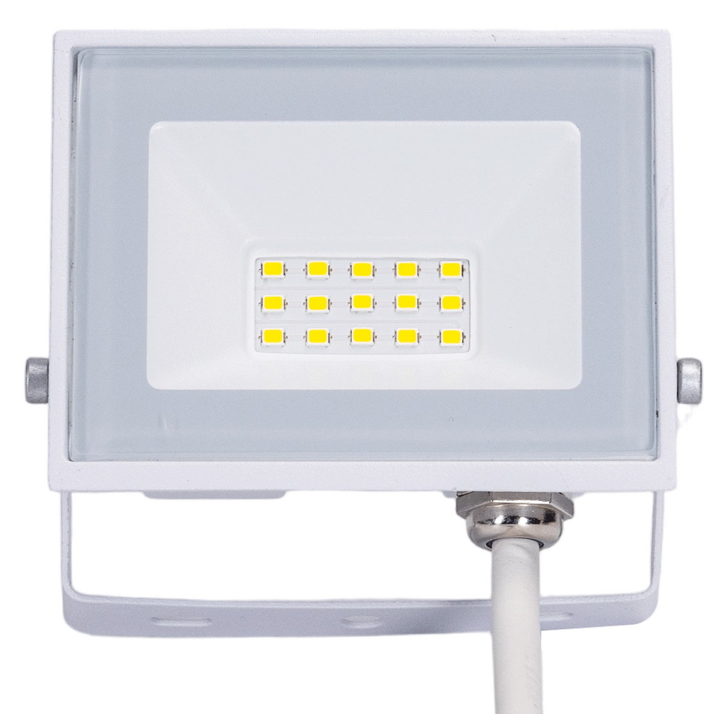 Faro proiettore Led Slim 10W Bianco da esterno IP65 Bianco neutro 4000K Aigostar - Foto 1