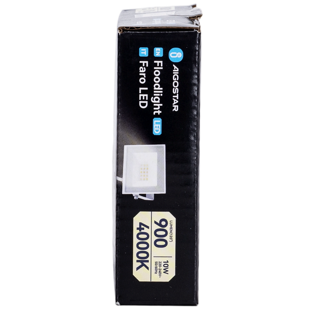 Faro proiettore Led Slim 10W Bianco da esterno IP65 Bianco neutro 4000K Aigostar - Foto 6