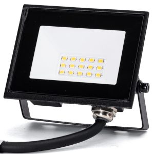 Foto principale Faro proiettore Led Slim 10W Nero da esterno IP65 Bianco freddo 6500K Aigostar