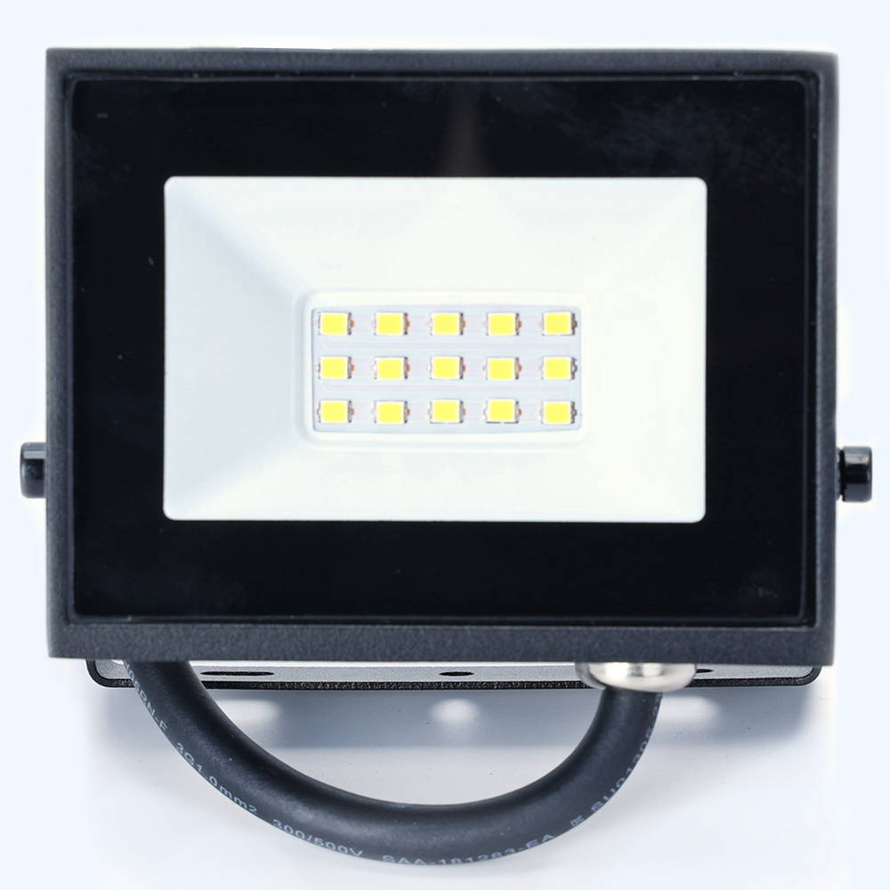 Faro proiettore Led Slim 10W Nero da esterno IP65 Bianco neutro 4000K Aigostar - Foto 1