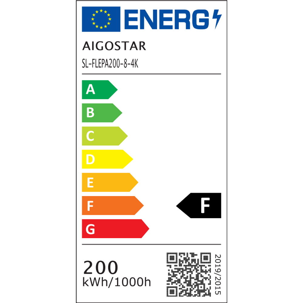 Faro proiettore Led Slim 200W Nero da esterno IP65 Bianco neutro 4000K Aigostar - Foto 7