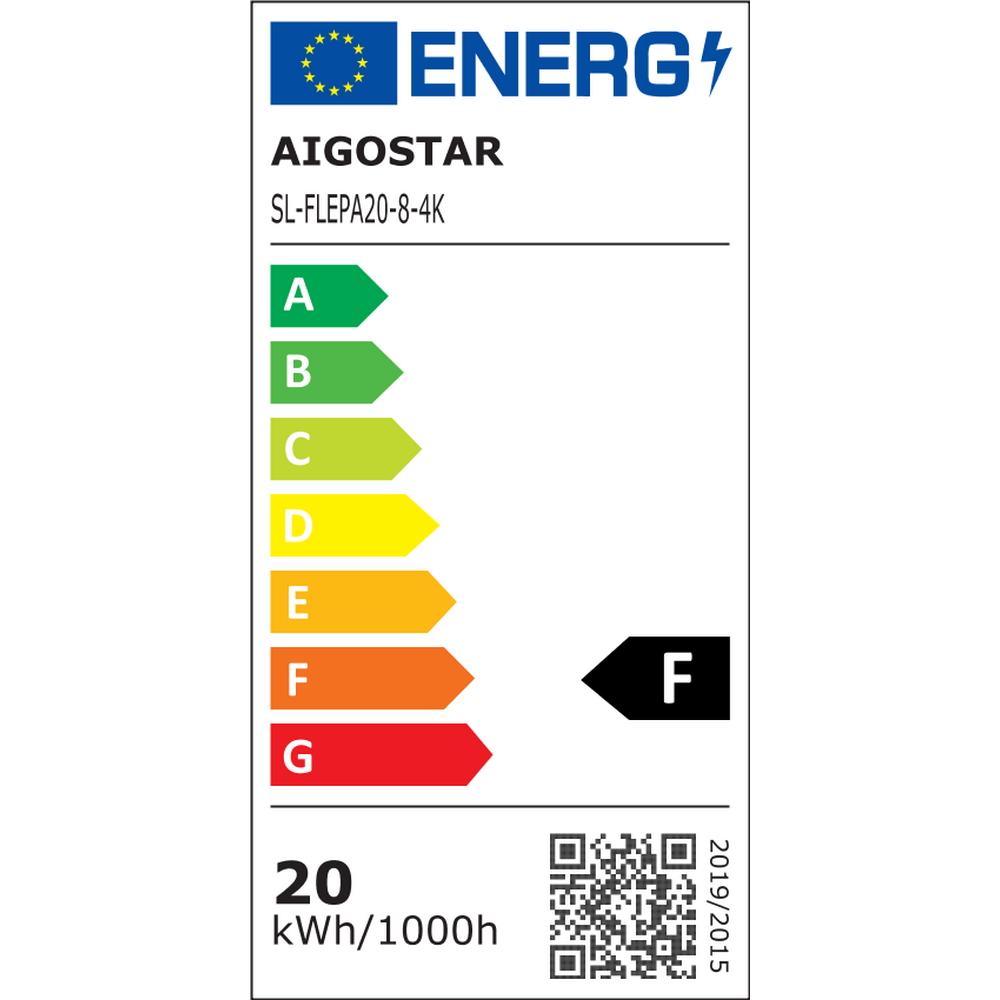 Faro proiettore Led Slim 20W Nero da esterno IP65 Bianco neutro 4000K Aigostar - Foto 5