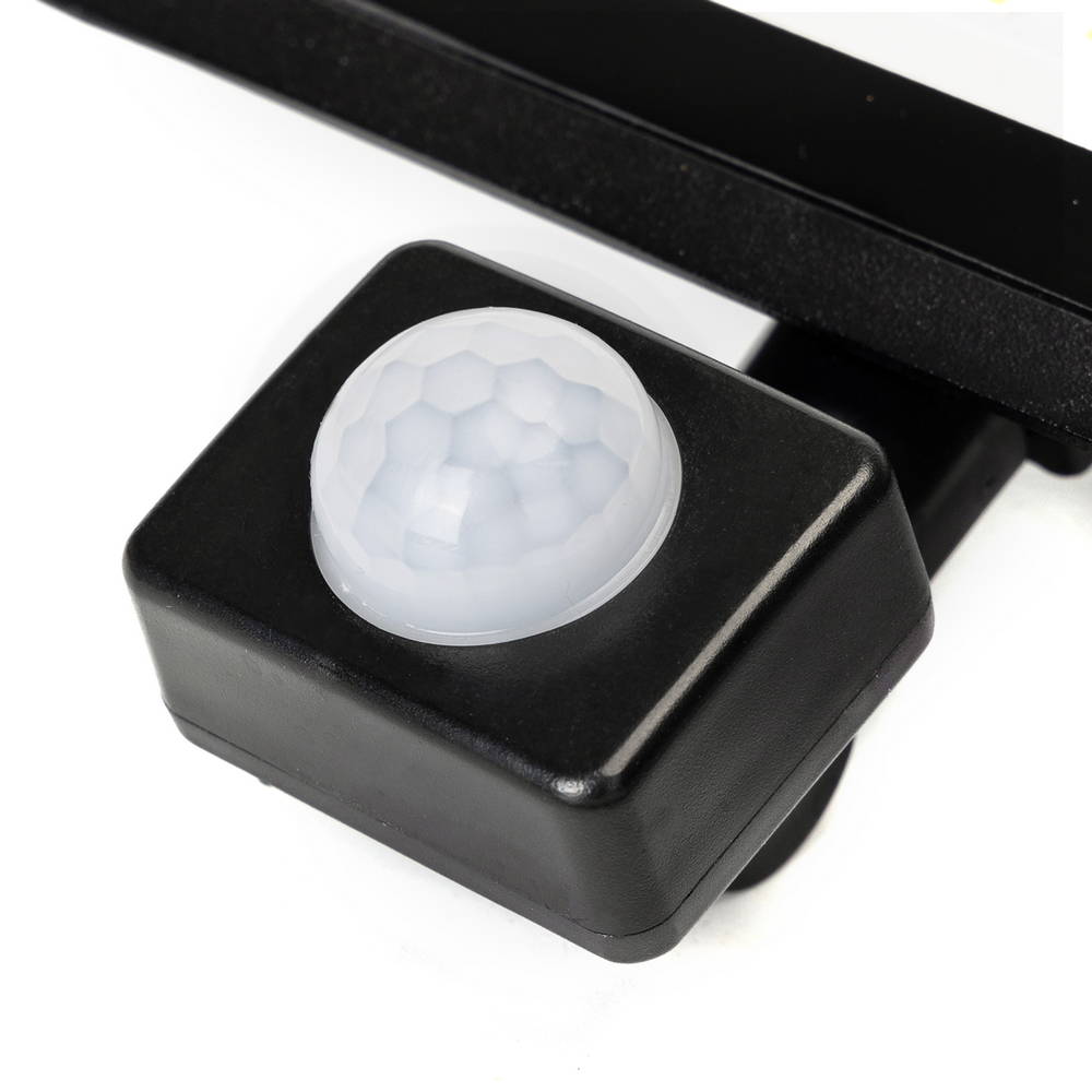 Faro proiettore Led Slim 20W Nero da esterno IP65 Bianco neutro 4000K con sensore crepuscolare e di movimento Aigostar - Foto 5