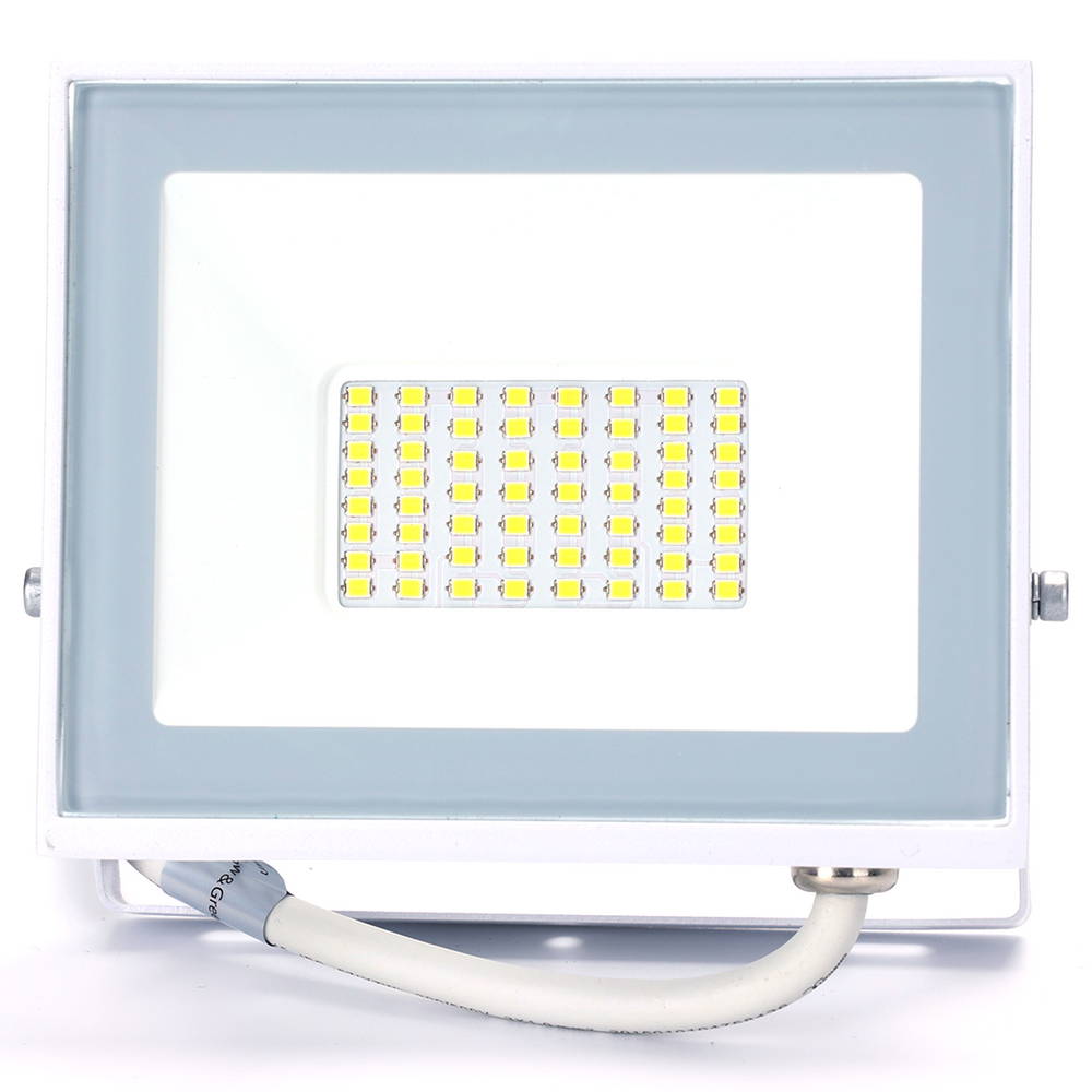 Faro proiettore Led Slim 30W Bianco da esterno IP65 Bianco neutro 4000K Aigostar - Foto 1