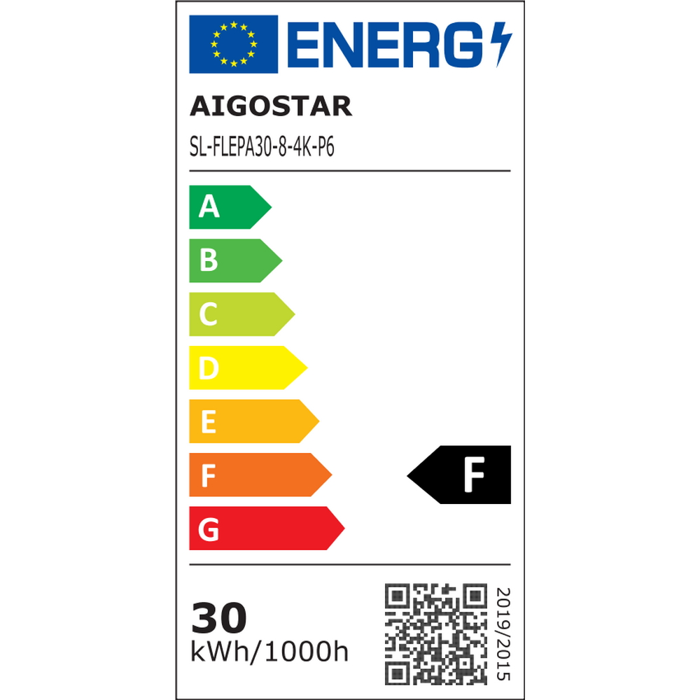 Faro proiettore Led Slim 30W Bianco da esterno IP65 Bianco neutro 4000K con sensore crepuscolare e di movimento Aigostar - Foto 6
