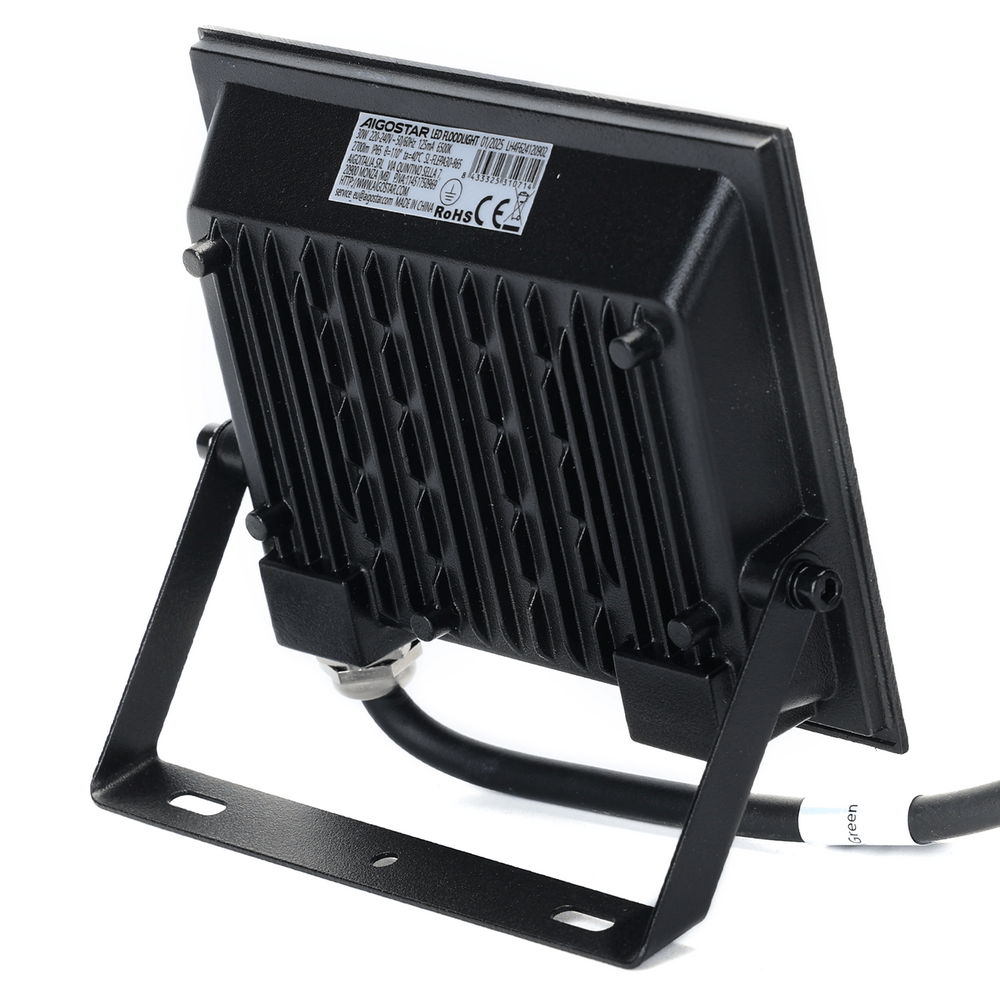 Faro proiettore Led Slim 30W Nero da esterno IP65 Bianco neutro 4000K Aigostar - Foto 2