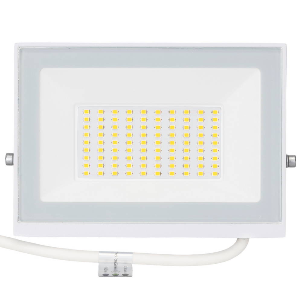 Faro proiettore Led Slim 50W Bianco da esterno IP65 Bianco neutro 4000K Aigostar - Foto 1