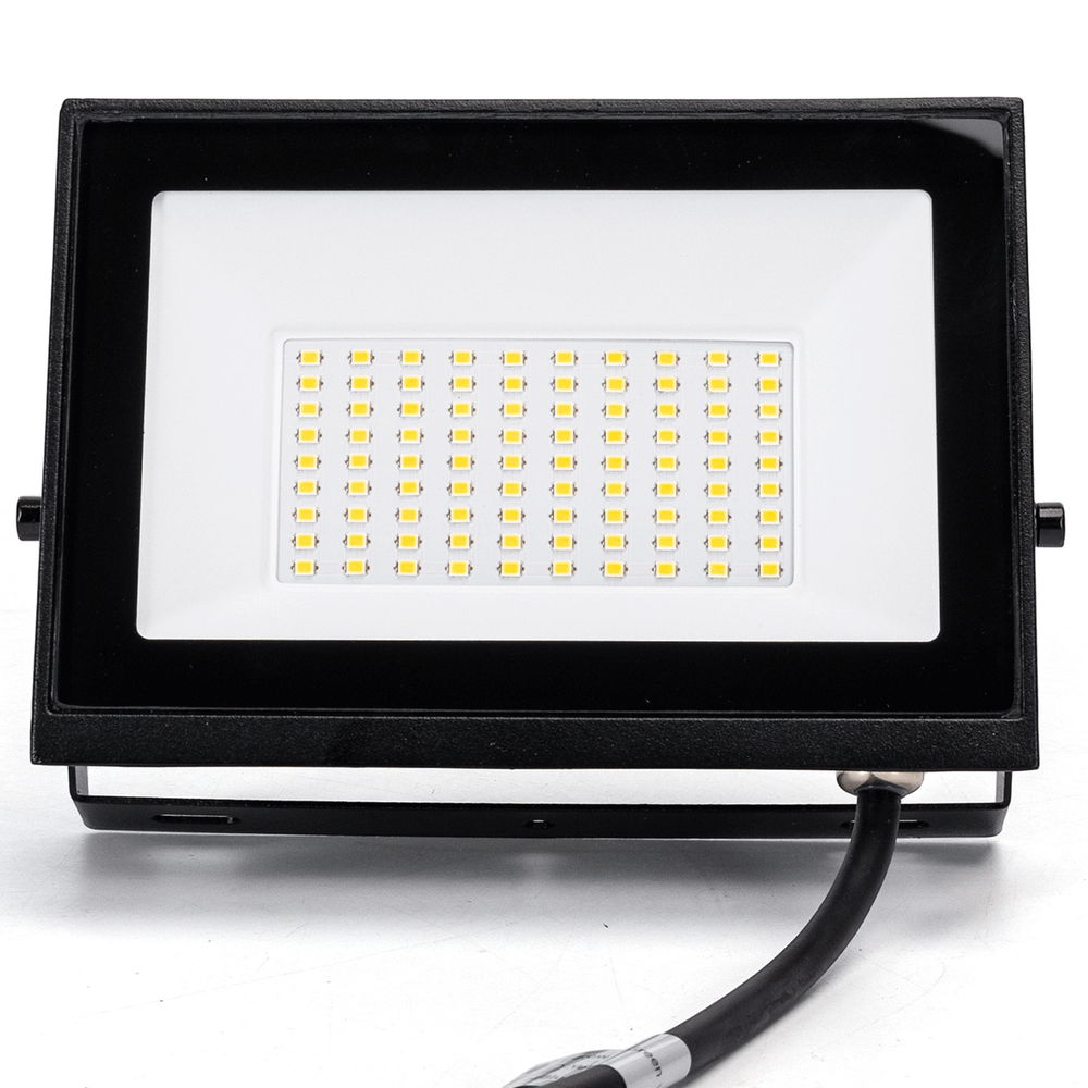 Faro proiettore Led Slim 50W Nero da esterno IP65 Bianco neutro 4000K Aigostar - Foto 1