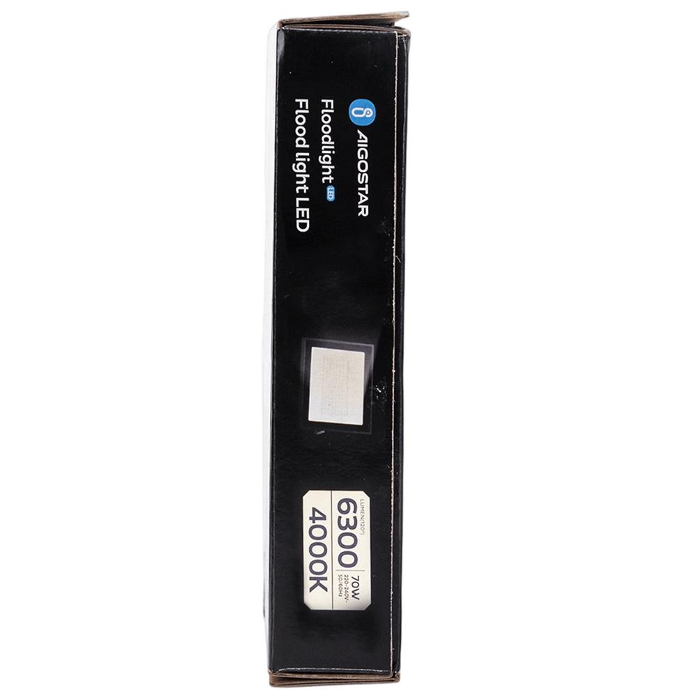 Faro proiettore Led Slim 70W Nero da esterno IP65 Bianco neutro 4000K Aigostar - Foto 6