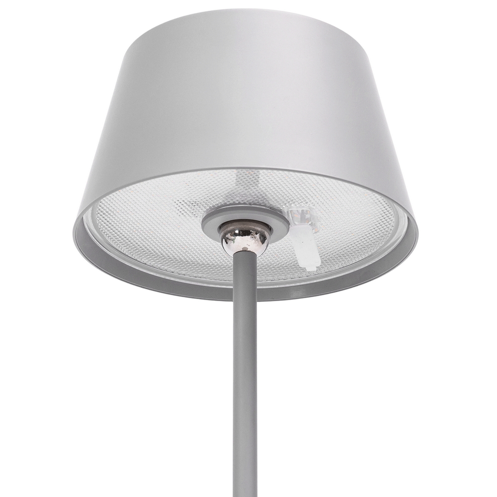 Lampada da tavolo Led touch Eli 5W Grigia CCT temperatura colore regolabile portatile a batteria ricaricabile USB Aigostar - Foto 1
