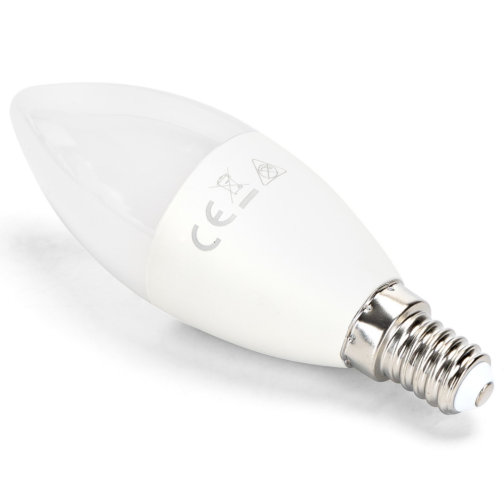 Lampadina Led E14 C37 a oliva 14W Bianco freddo 6500K Aigostar - Foto 1