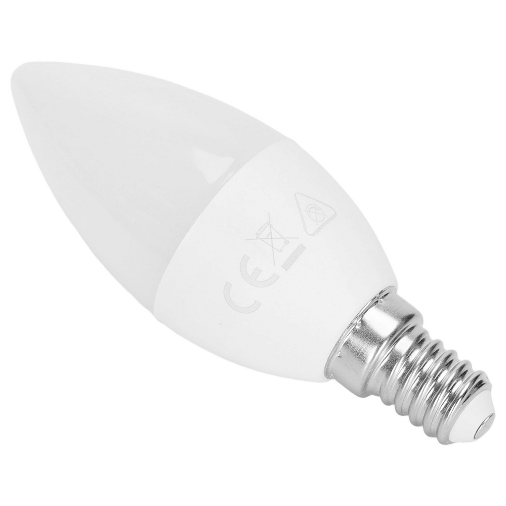 Lampadina Led E14 C37 a oliva 6W RGB + Bianco caldo 3000K con telecomando Aigostar - Foto 1