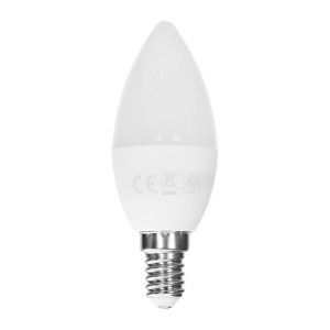 Foto principale Lampadina Led E14 C37 a oliva 6W RGB + Bianco caldo 3000K con telecomando Aigostar