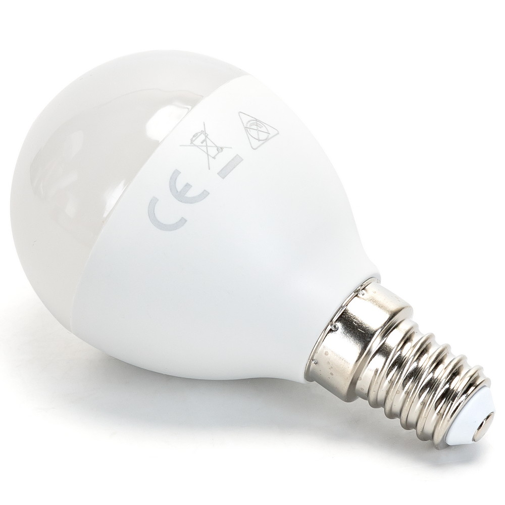Lampadina Led E14 G45 a sfera 13W Bianco freddo 6500K Aigostar - Foto 1