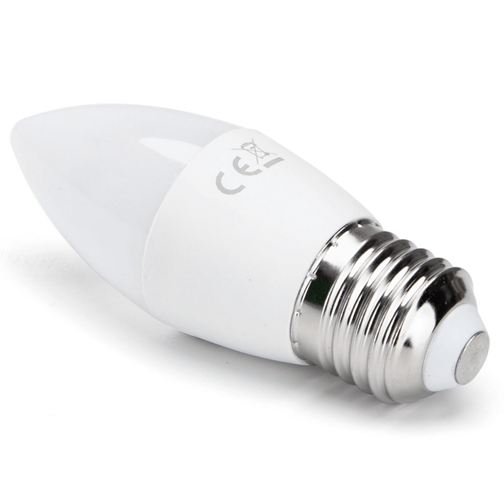 Lampadina Led E27 C37 a oliva 6W RGB + Bianco caldo 3000K con telecomando Aigostar - Foto 1