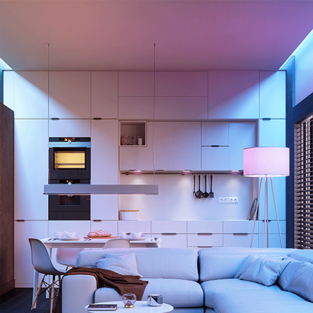 Lampadina Led E27 C37 a oliva 6W RGB + Bianco caldo 3000K con telecomando Aigostar - Foto 3