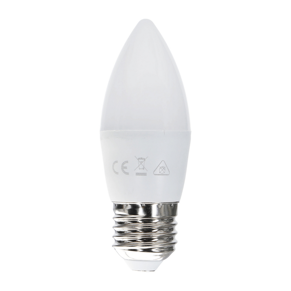 Foto principale Lampadina Led E27 C37 a oliva 6W RGB + Bianco caldo 3000K con telecomando Aigostar