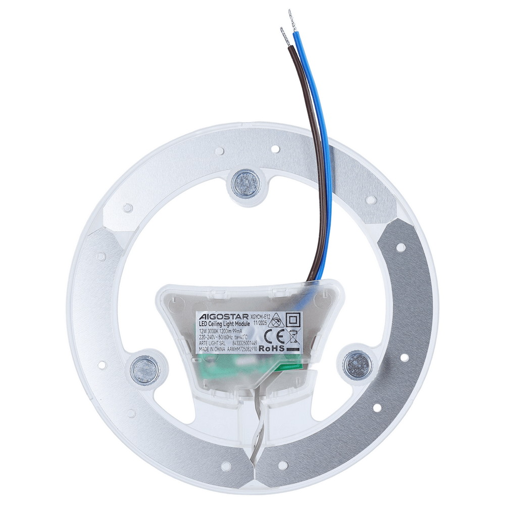 Modulo Led 12W per plafoniere e lampadari calamitato Bianco caldo 3000K Aigostar - Foto 2