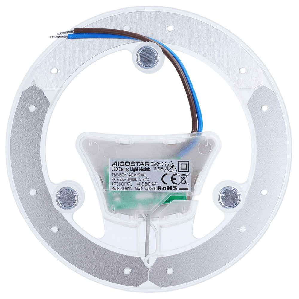 Modulo Led 12W per plafoniere e lampadari calamitato Bianco freddo 6500K Aigostar - Foto 2