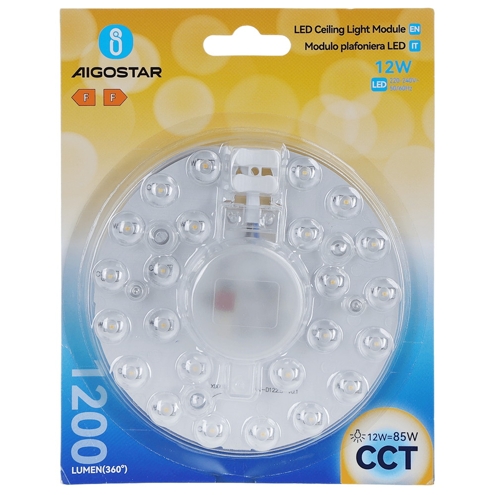Modulo Led 12W per plafoniere e lampadari calamitato CCT temperatura colore regolabile Aigostar - Foto 4