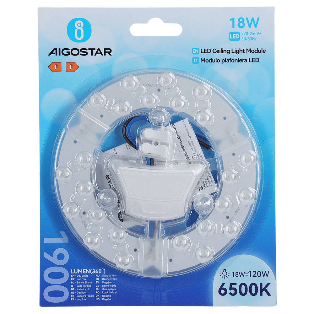 Modulo Led 18W per plafoniere e lampadari calamitato Bianco freddo 6500K Aigostar - Foto 4