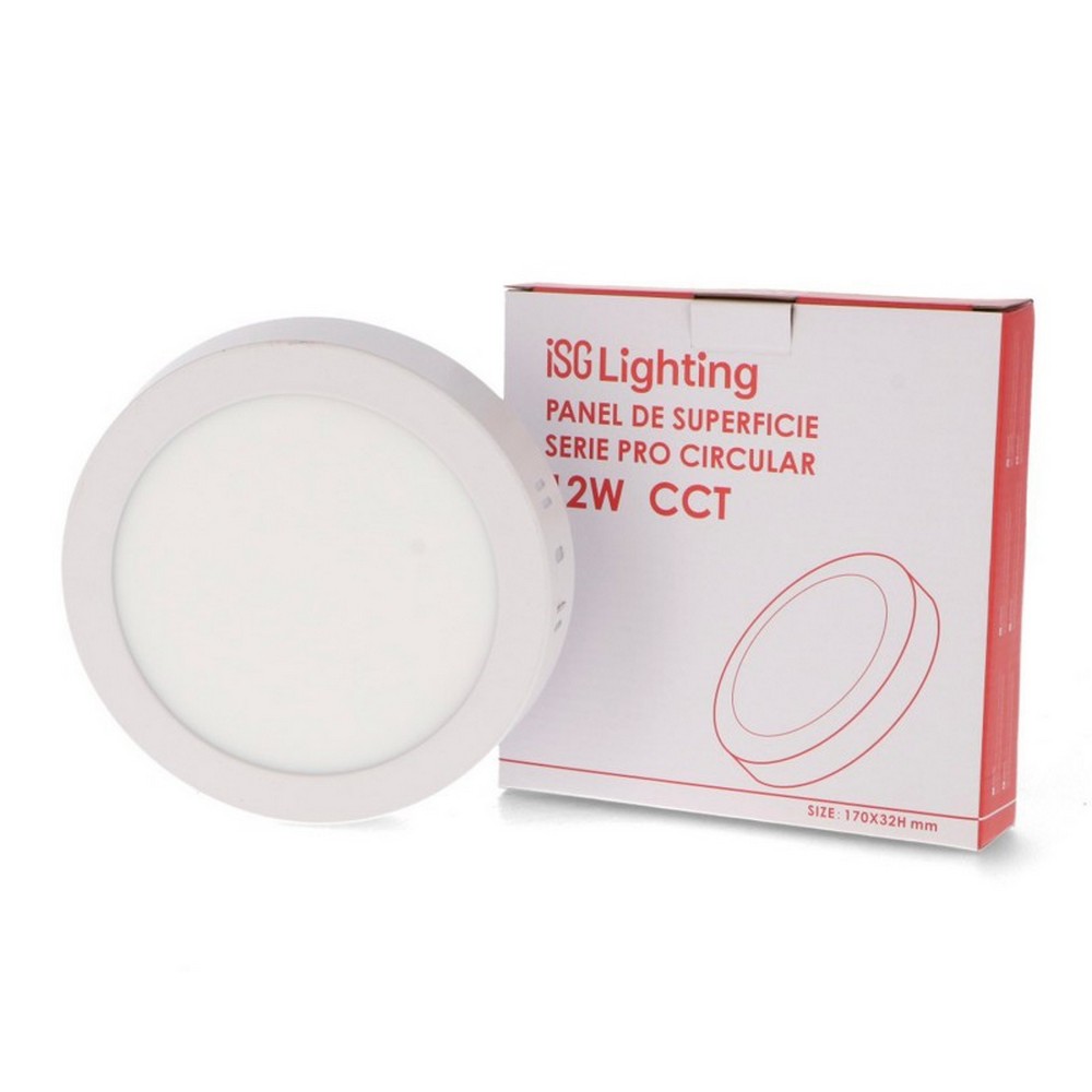 Plafoniera Led 12W Serie Pro Rotonda Bianca CCT temperatura colore regolabile iSG Lighting - Foto 2