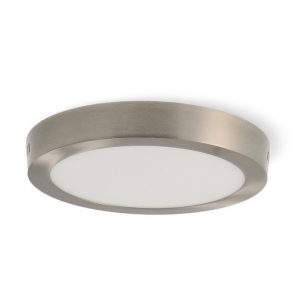 Foto principale Plafoniera Led 20W Nickel Rotonda Grigia CCT temperatura colore regolabile M LEDME