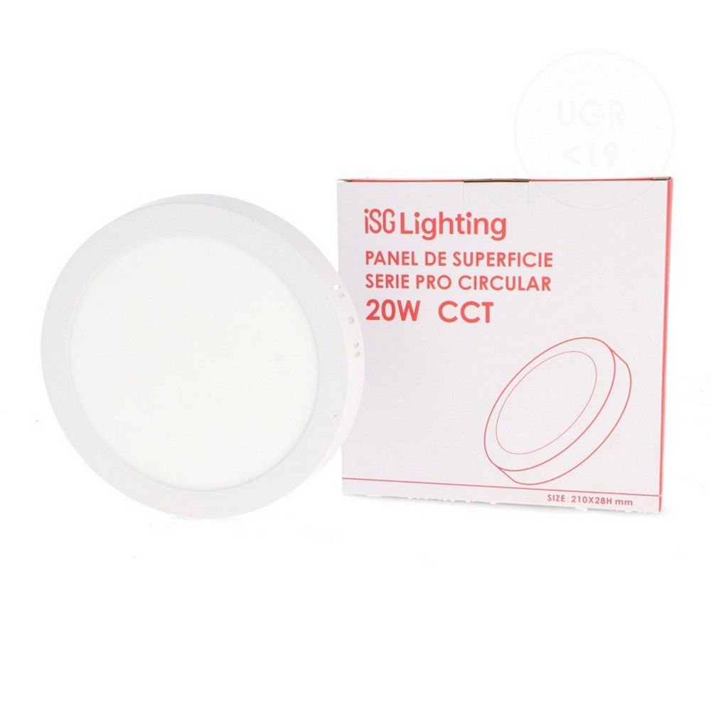 Plafoniera Led 20W Serie Pro Rotonda Bianca CCT temperatura colore regolabile iSG Lighting - Foto 2