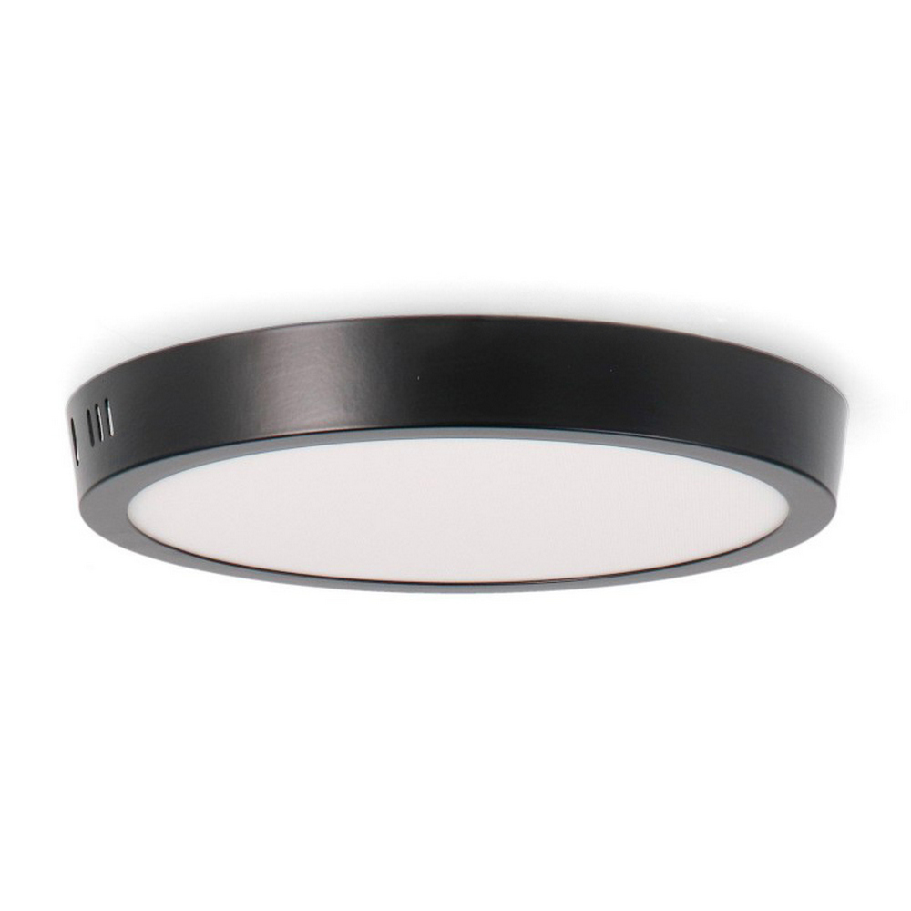 Foto principale Plafoniera Led 20W Serie Pro Rotonda Nera CCT temperatura colore regolabile M LEDME