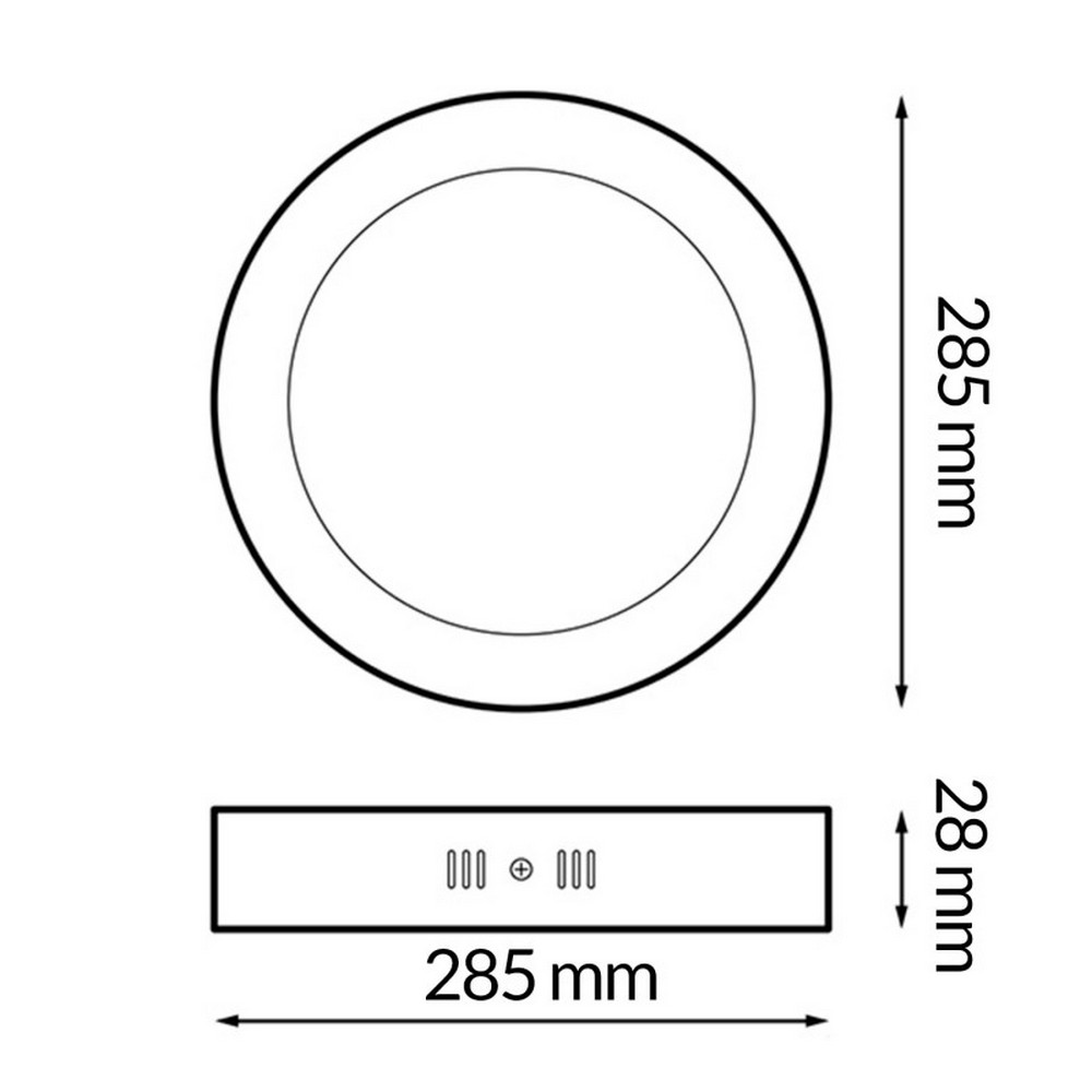 Plafoniera Led 25W Serie Pro Rotonda Bianca CCT temperatura colore regolabile iSG Lighting - Foto 1
