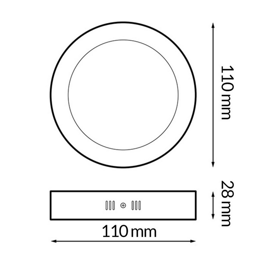 Plafoniera Led 6W Serie Pro Rotonda Bianca CCT temperatura colore regolabile iSG Lighting - Foto 1