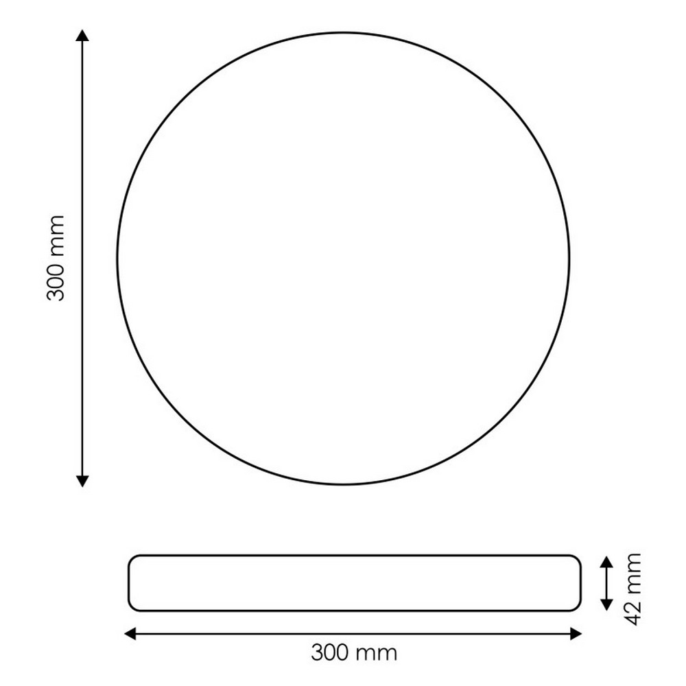 Plafoniera Led Neox 24W Rotonda Legno CCT temperatura colore regolabile iSG Lighting - Foto 1