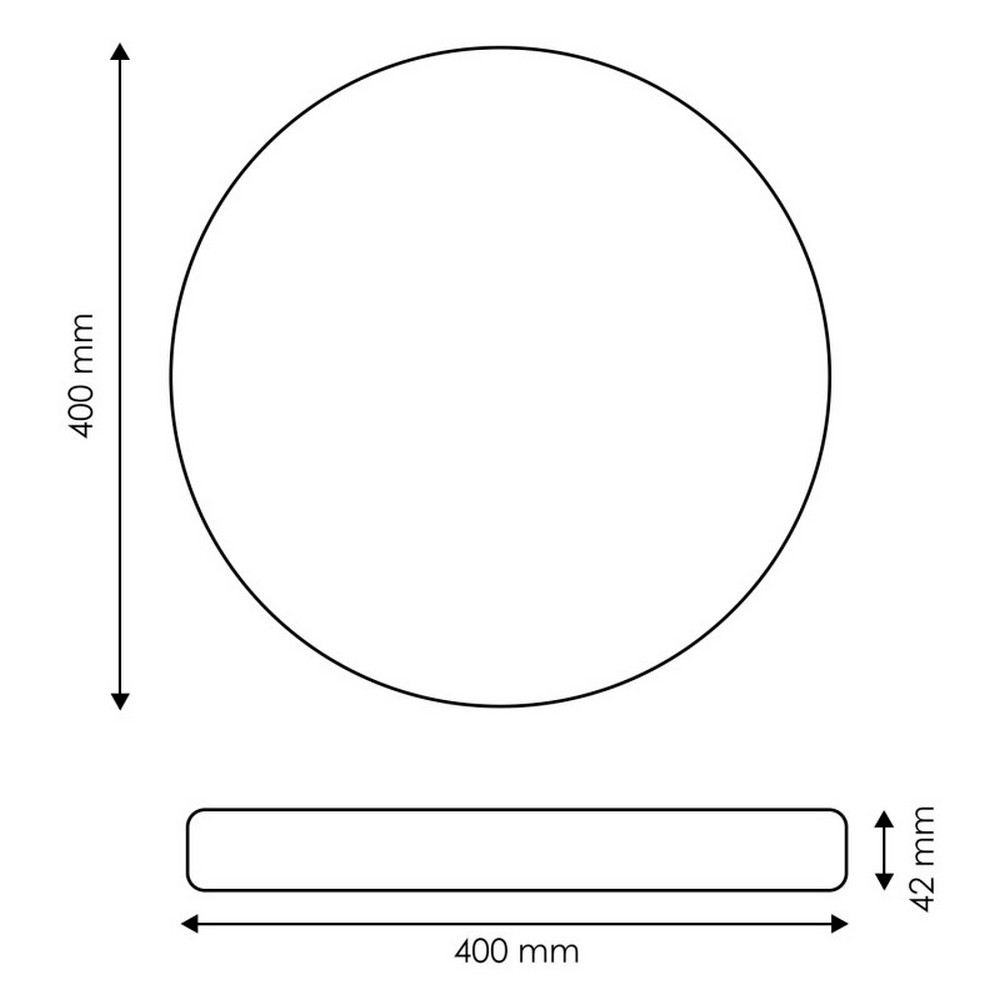 Plafoniera Led Neox 36W Rotonda Bianca CCT temperatura colore regolabile iSG Lighting - Foto 1