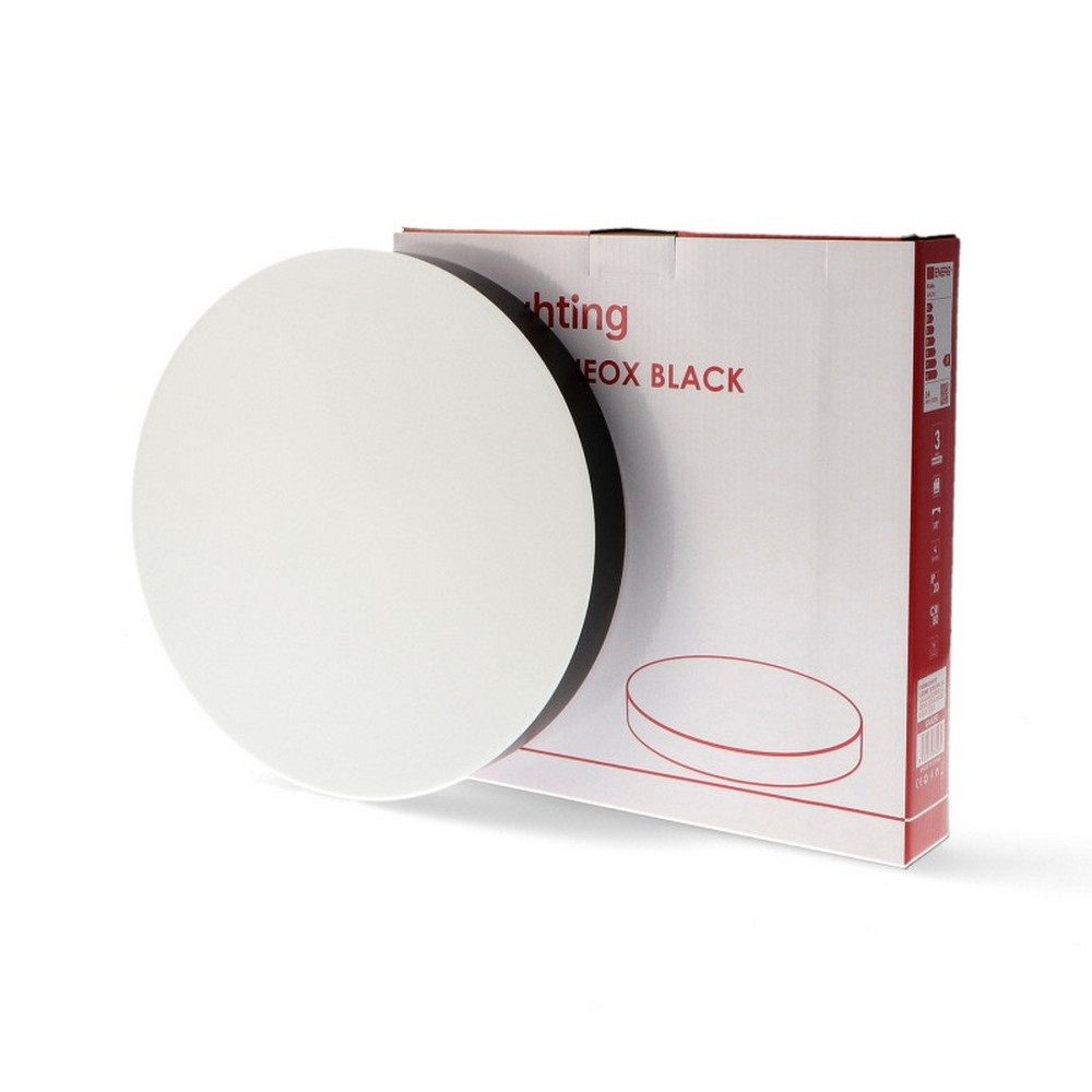 Plafoniera Led Neox 36W Rotonda Nera CCT temperatura colore regolabile iSG Lighting - Foto 2