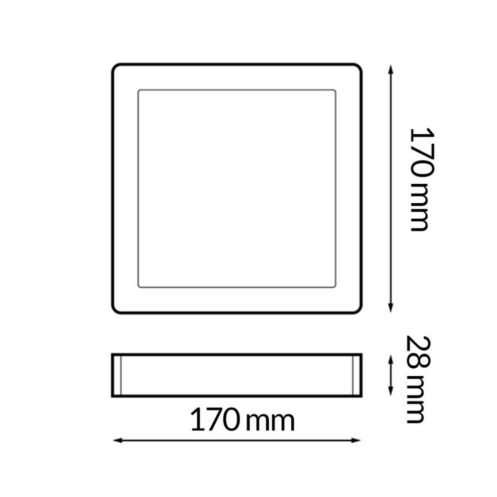 Plafoniera Led Serie Pro 12W Bianca Quadrata CCT temperatura colore regolabile iSG Lighting - Foto 1