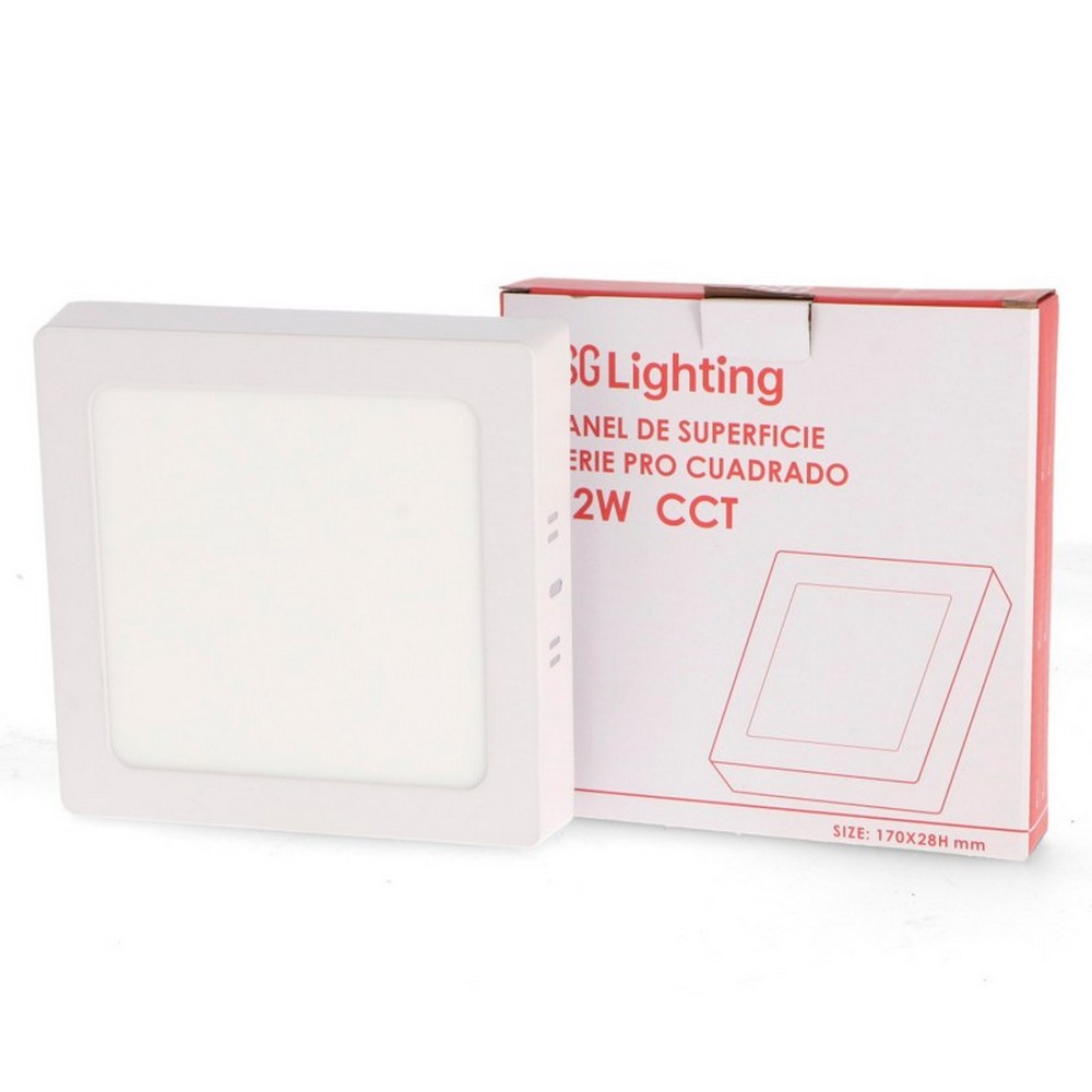 Plafoniera Led Serie Pro 12W Bianca Quadrata CCT temperatura colore regolabile iSG Lighting - Foto 2
