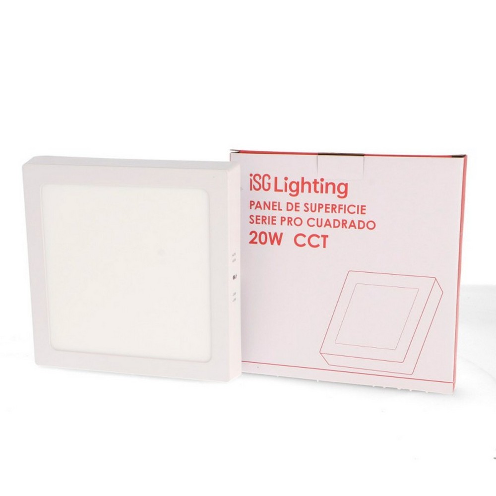 Plafoniera Led Serie Pro 20W Bianca Quadrata CCT temperatura colore regolabile iSG Lighting - Foto 2