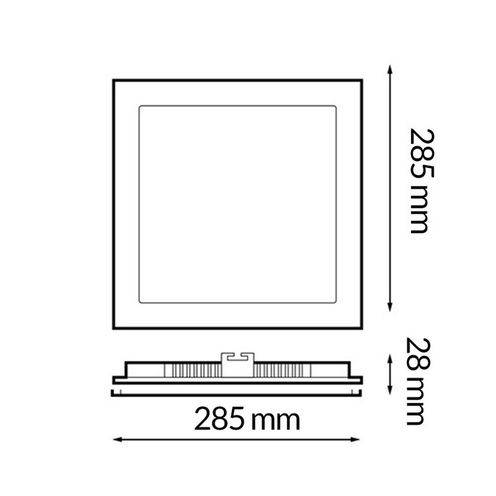 Plafoniera Led Serie Pro 25W Bianca Quadrata CCT temperatura colore regolabile iSG Lighting - Foto 1