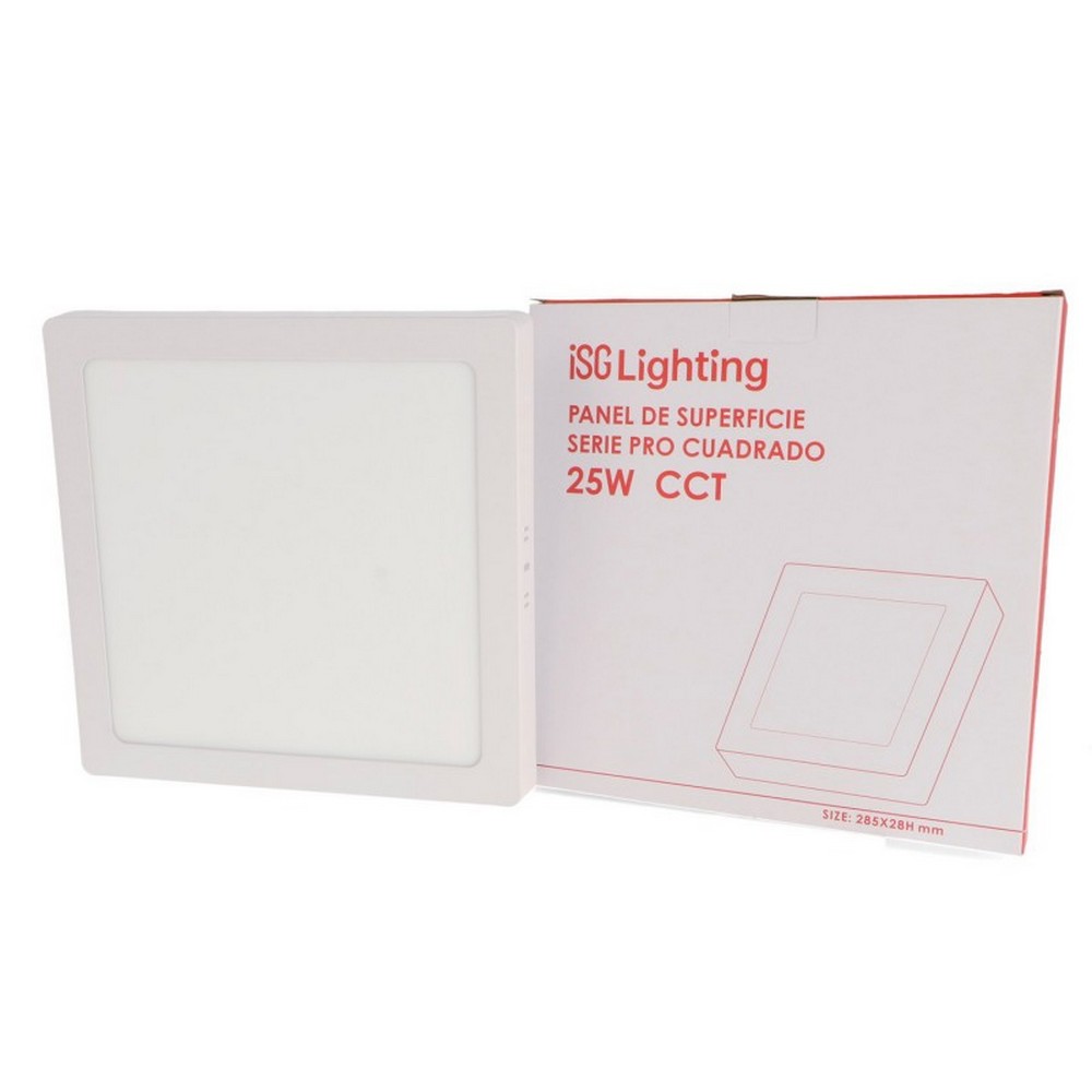 Plafoniera Led Serie Pro 25W Bianca Quadrata CCT temperatura colore regolabile iSG Lighting - Foto 2